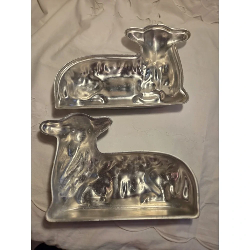 Vintage Lamb‎ Cast Aluminum Cake Mold
